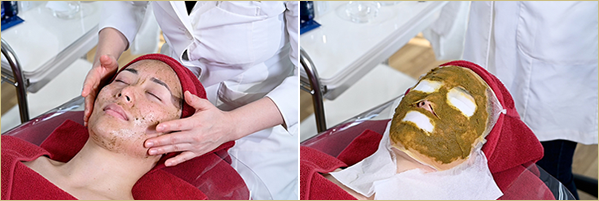 横浜　桜木町にあるエステサロン　エルニド　フェイシャル　アロマリンパマッサージ